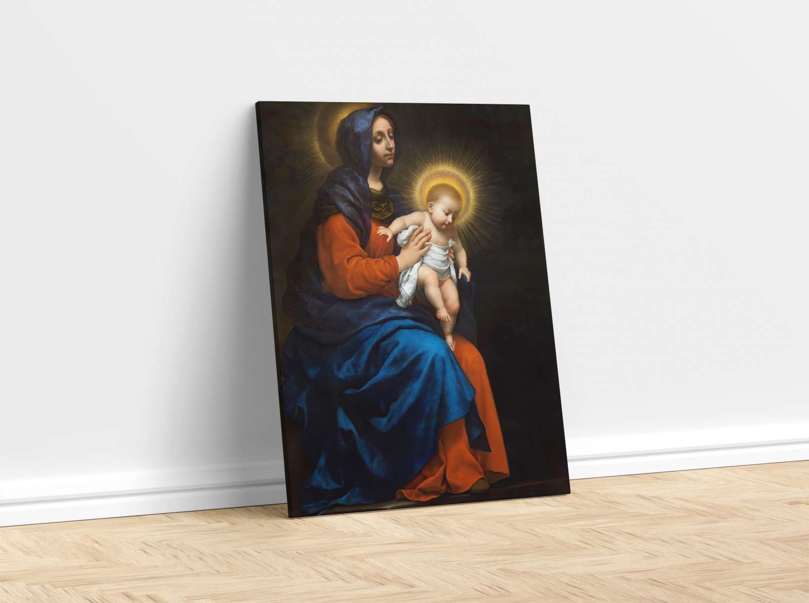 Reprodukcija „Madona su kūdikiu“, Carlo Dolci (1575)
