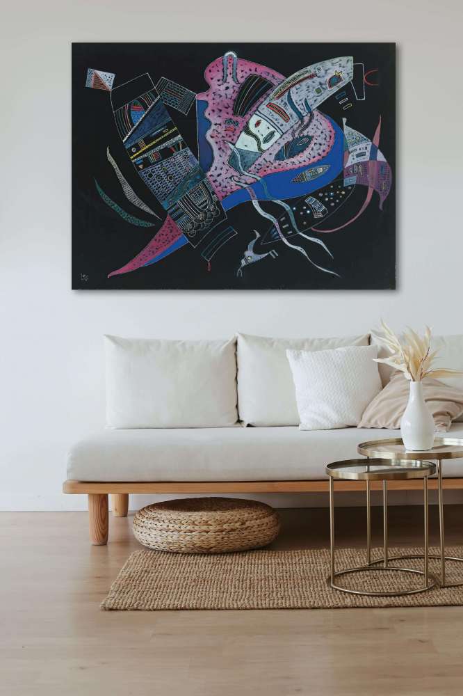 Reprodukcija „Susikaupęs“, Wassily Kandinsky (1937)