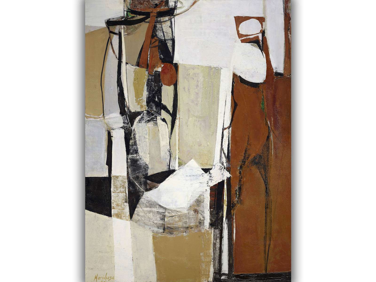 Reprodukcija „Stoiška figūra“, Maria Luisa Pacheco (1959)