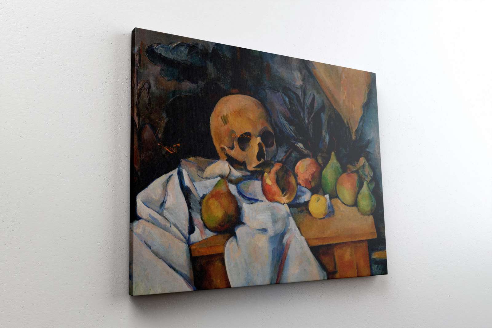 Reprodukcija „Natiurmortas su kaukole“,  Paul Cézanne (1898)
