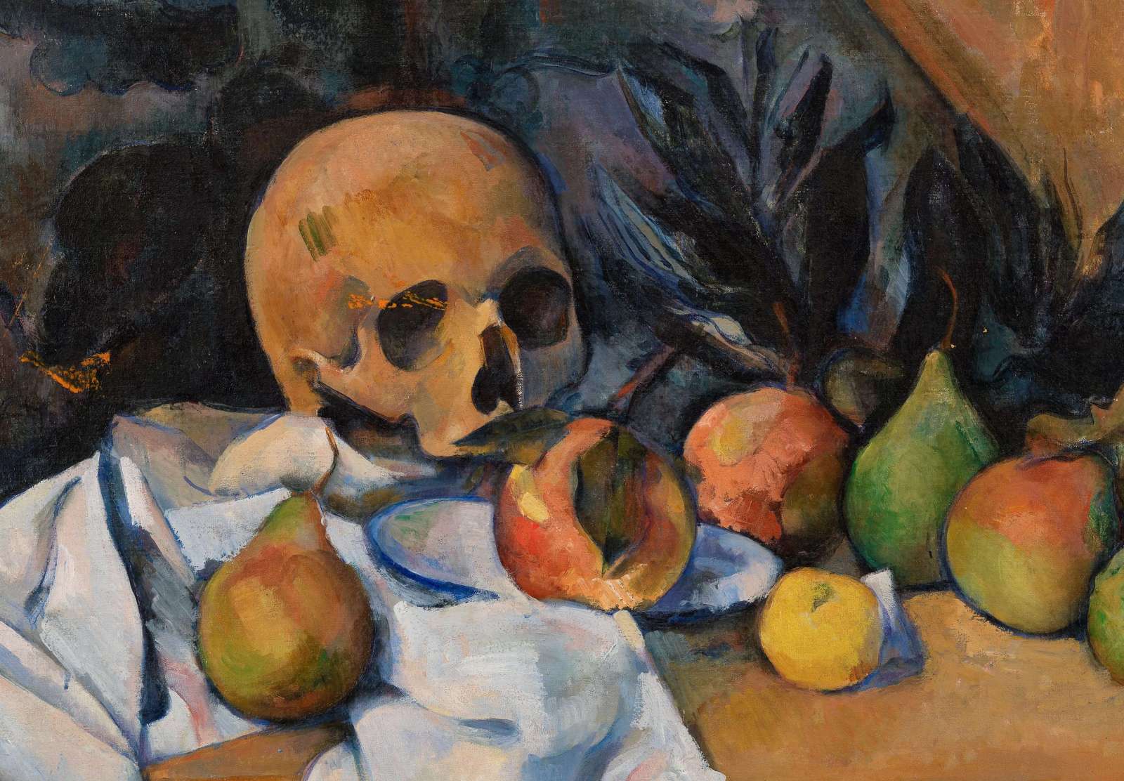 Reprodukcija „Natiurmortas su kaukole“,  Paul Cézanne (1898)