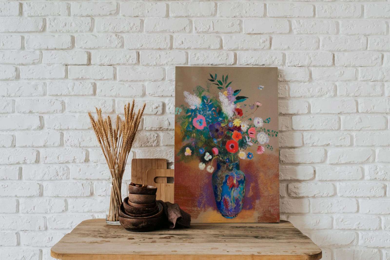 Reprodukcija „Gėlių puokštė“,  Odilon Redon (1905)