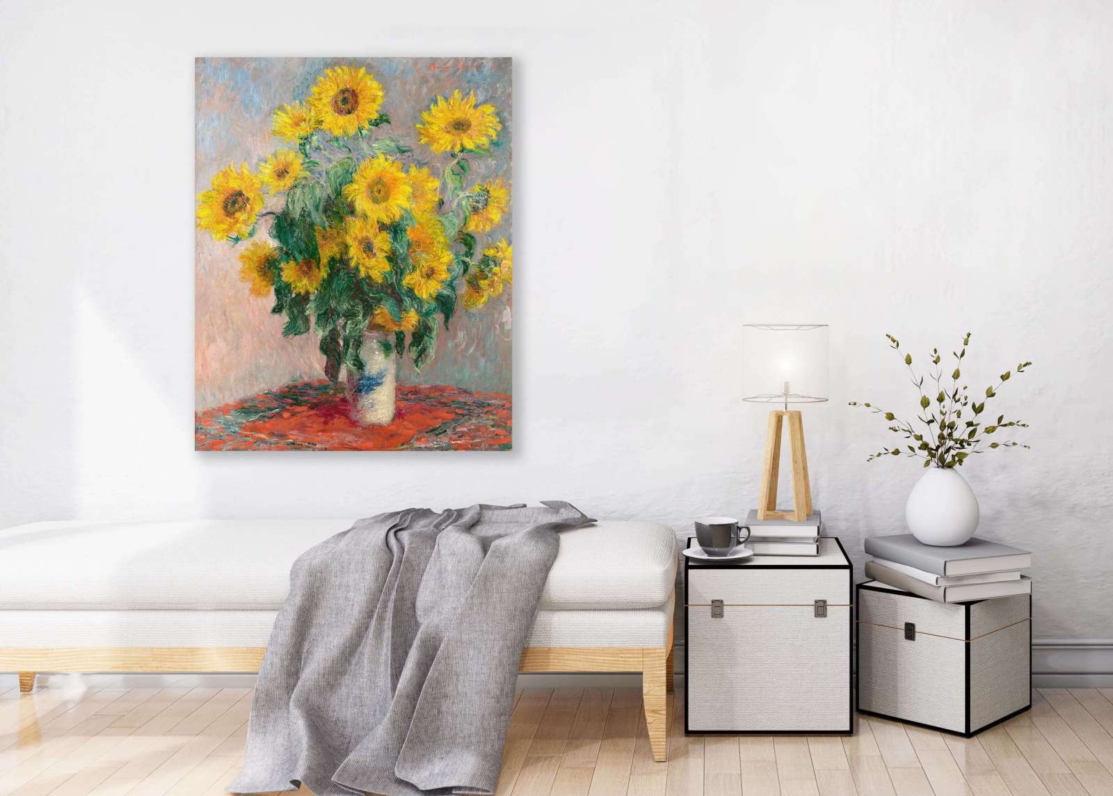 Reprodukcija „Saulėgrąžų puokštė“,  Claude Monet
