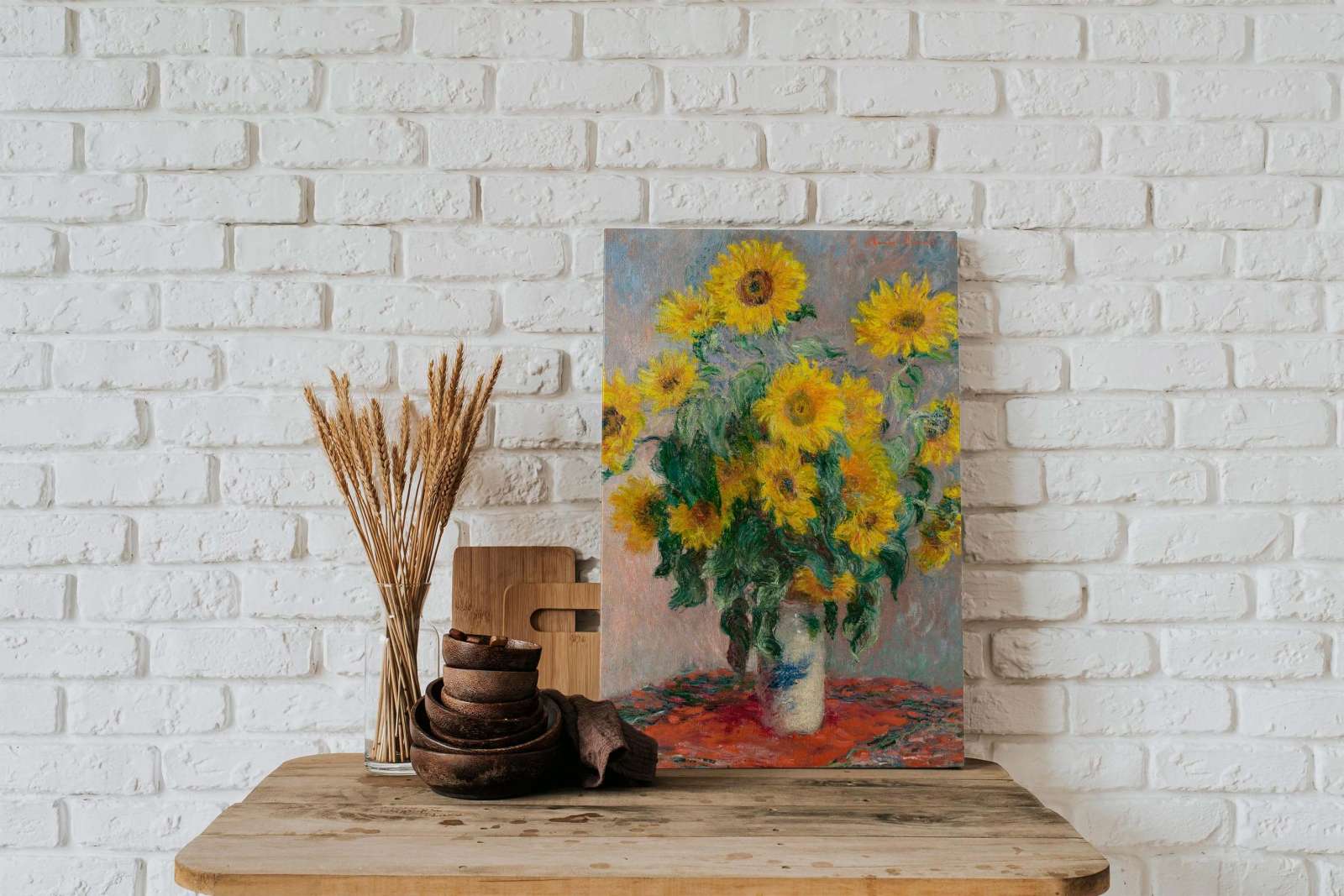 Reprodukcija „Saulėgrąžų puokštė“,  Claude Monet