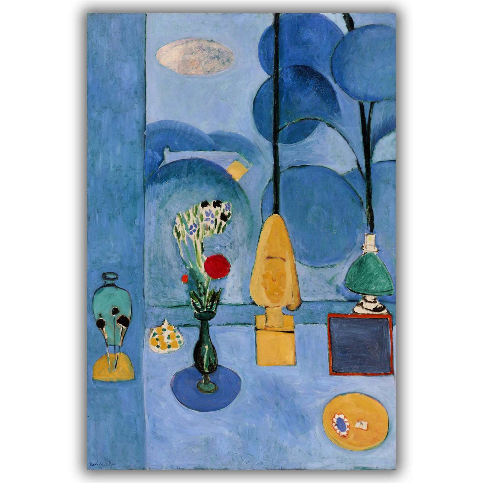 Reprodukcija „Mėlynas langas“, Henri Matisse (1913)