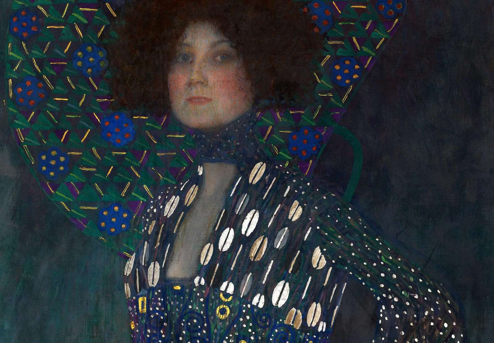 Reprodukcija „Emilie Flöge portretas“, Gustav Klimt (1902)