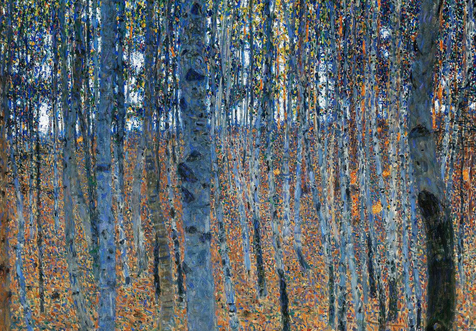 Reprodukcija „Beržų giraitė“, Gustav Klimt (1902)