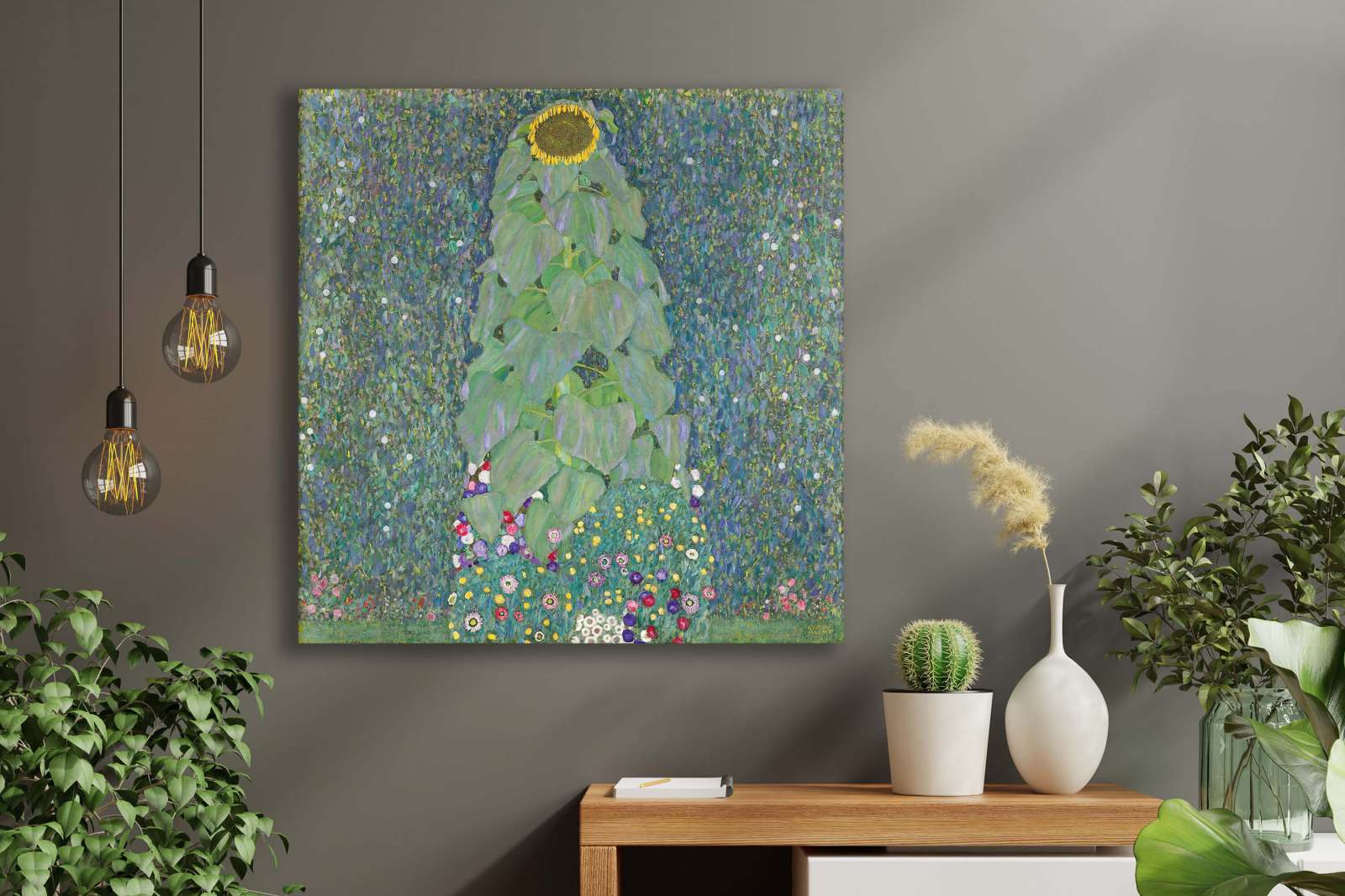 Reprodukcija „Saulėgrąža“, Gustav Klimt (1907)