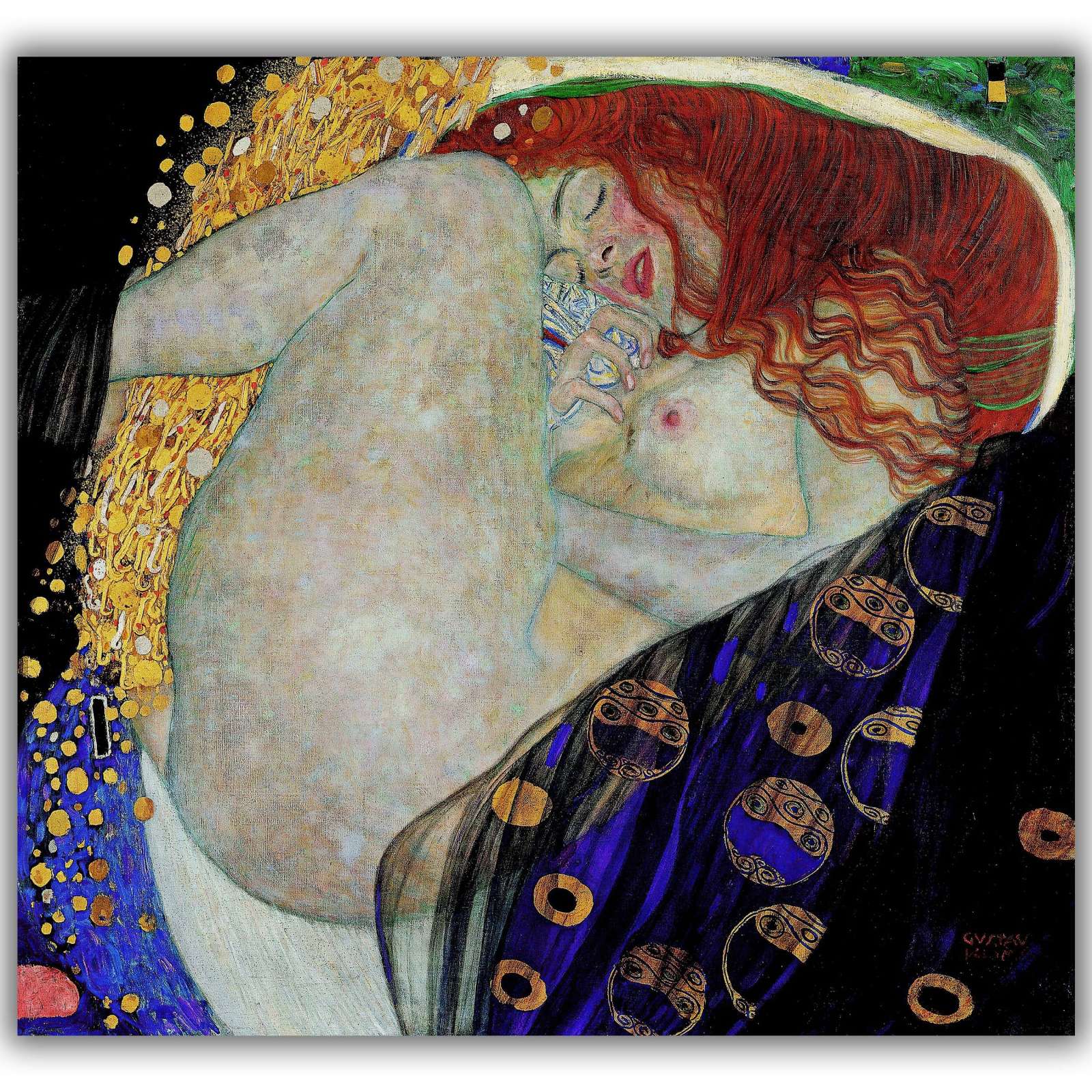 Reprodukcija „Danajė“, Gustav Klimt (1908)