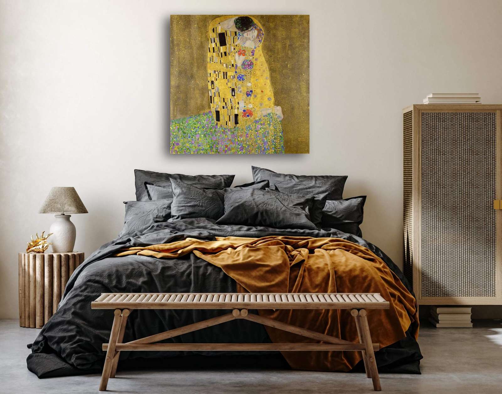 Reprodukcija „Bučinys“, Gustav Klimt