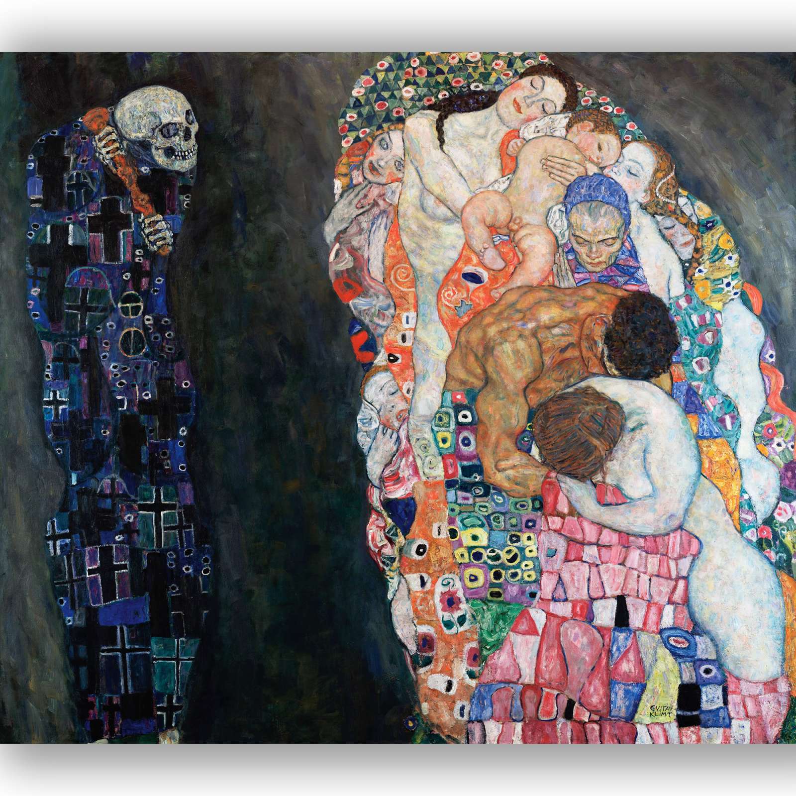 Reprodukcija „Mirtis ir gyvenimas“, Gustav Klimt