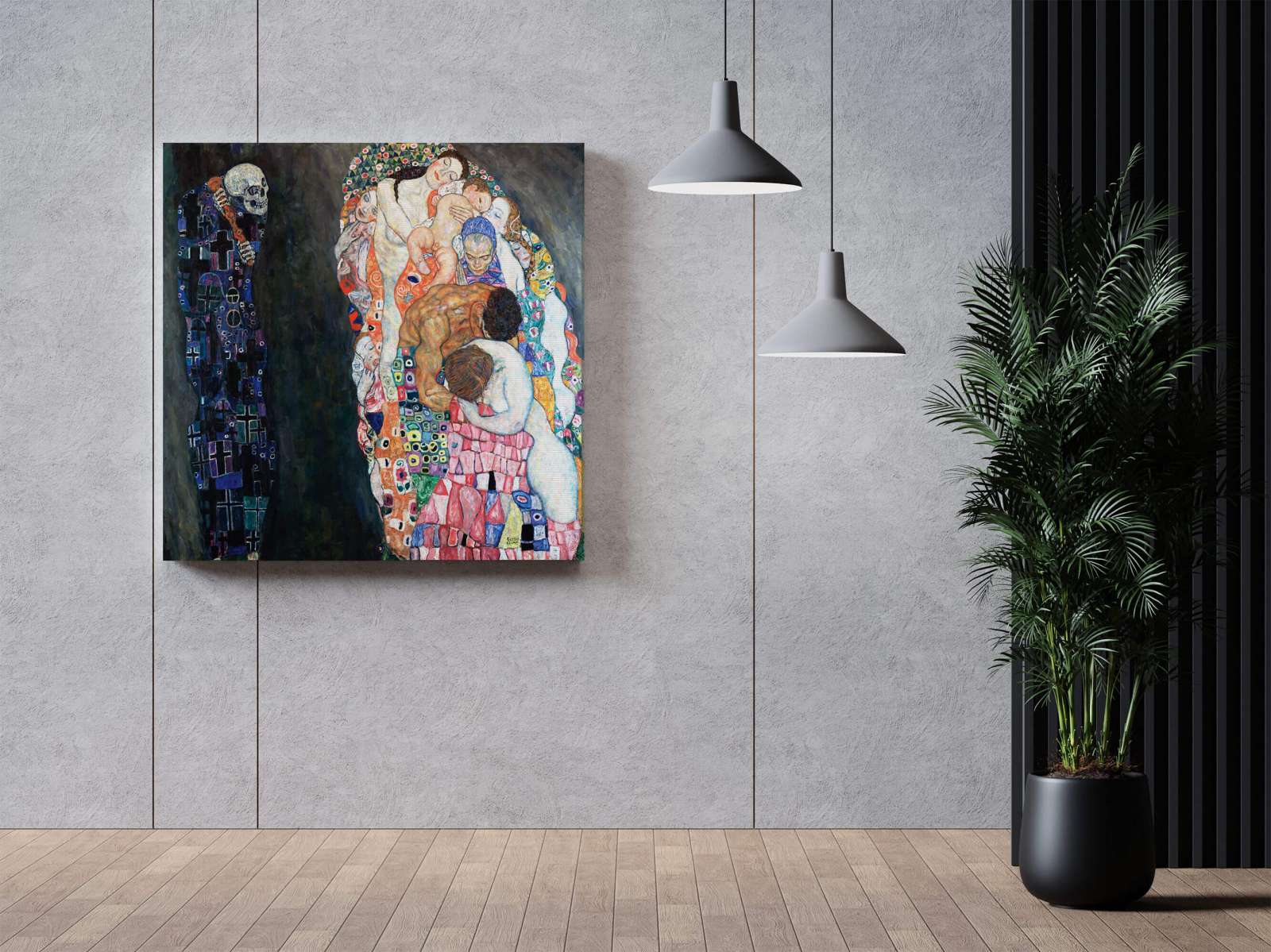 Reprodukcija „Mirtis ir gyvenimas“, Gustav Klimt