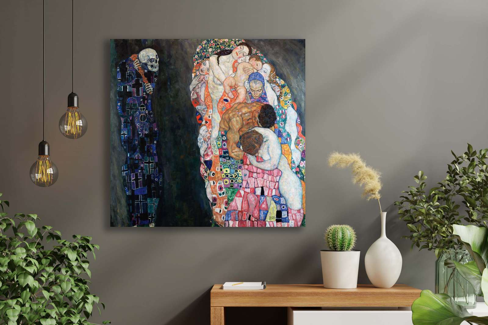 Reprodukcija „Mirtis ir gyvenimas“, Gustav Klimt