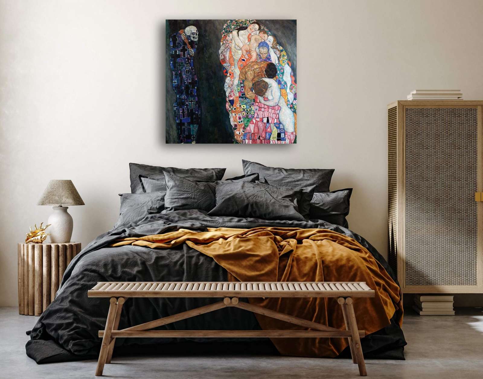 Reprodukcija „Mirtis ir gyvenimas“, Gustav Klimt