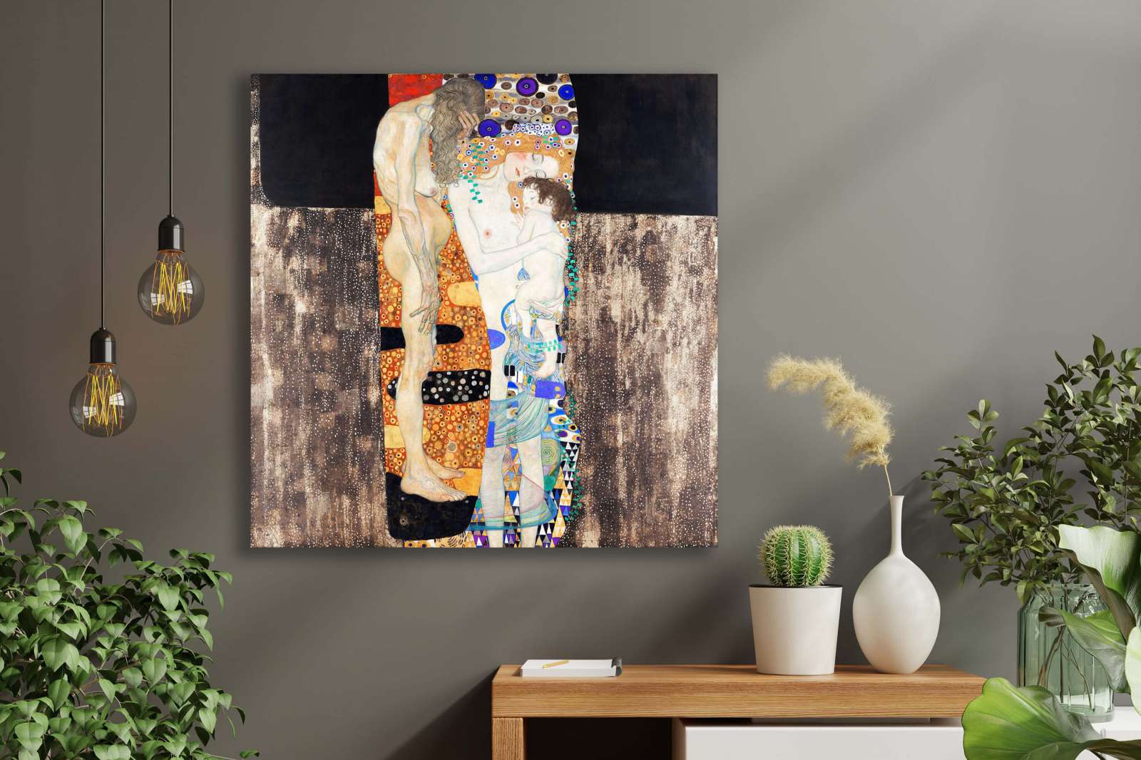 Reprodukcija „Trys moters amžiai“, Gustav Klimt