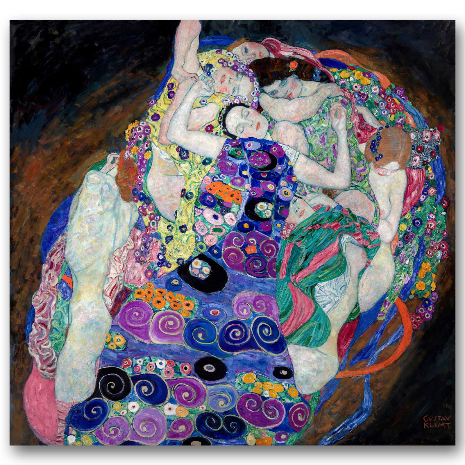 Reprodukcija „Mergelė“, Gustav Klimt (1913)