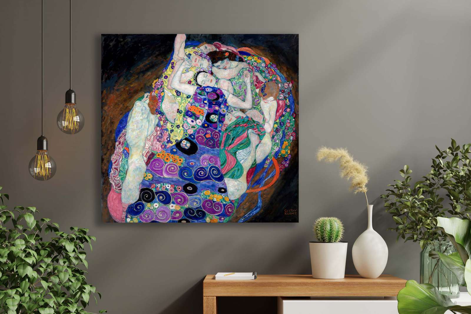 Reprodukcija „Mergelė“, Gustav Klimt (1913)