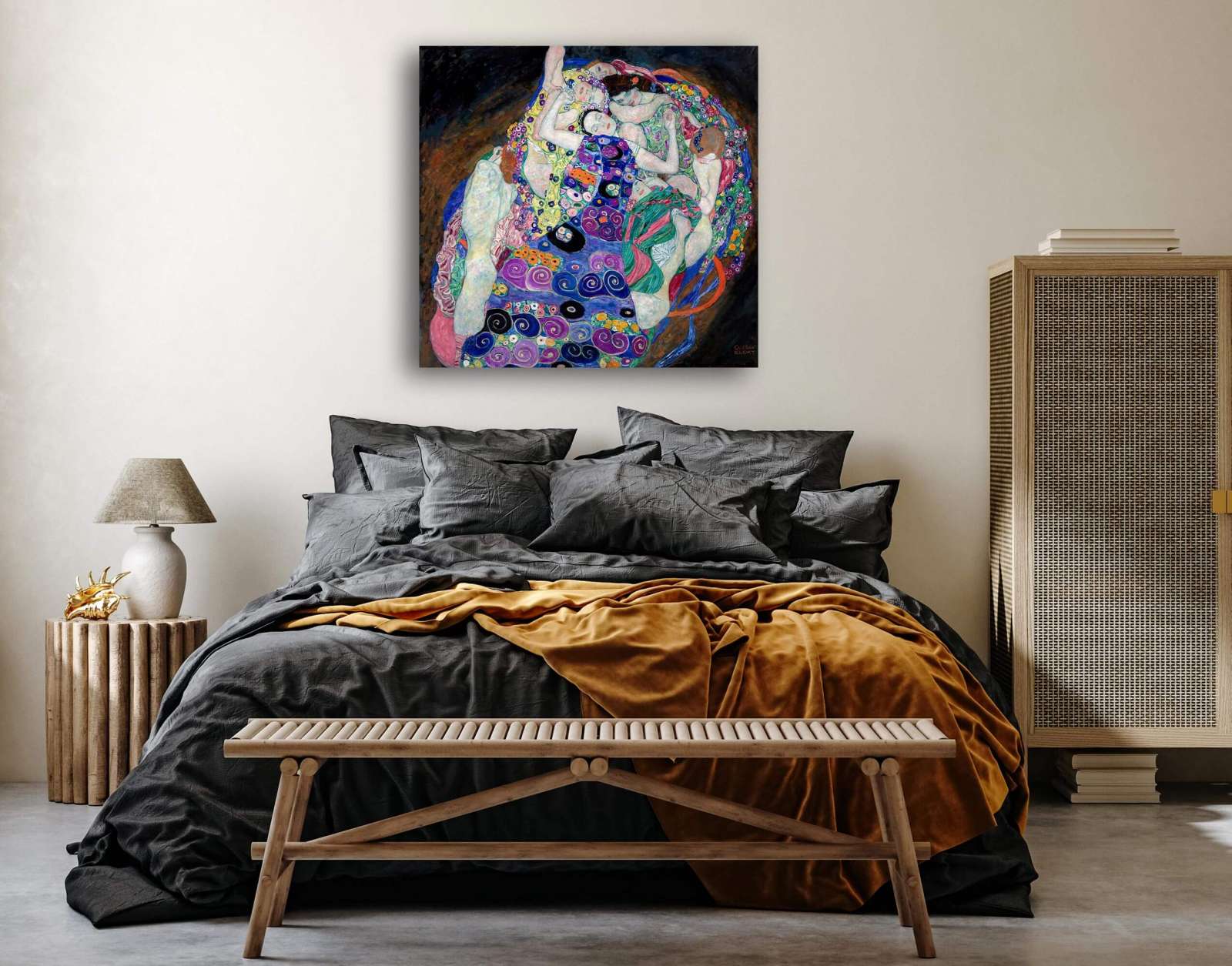 Reprodukcija „Mergelė“, Gustav Klimt (1913)