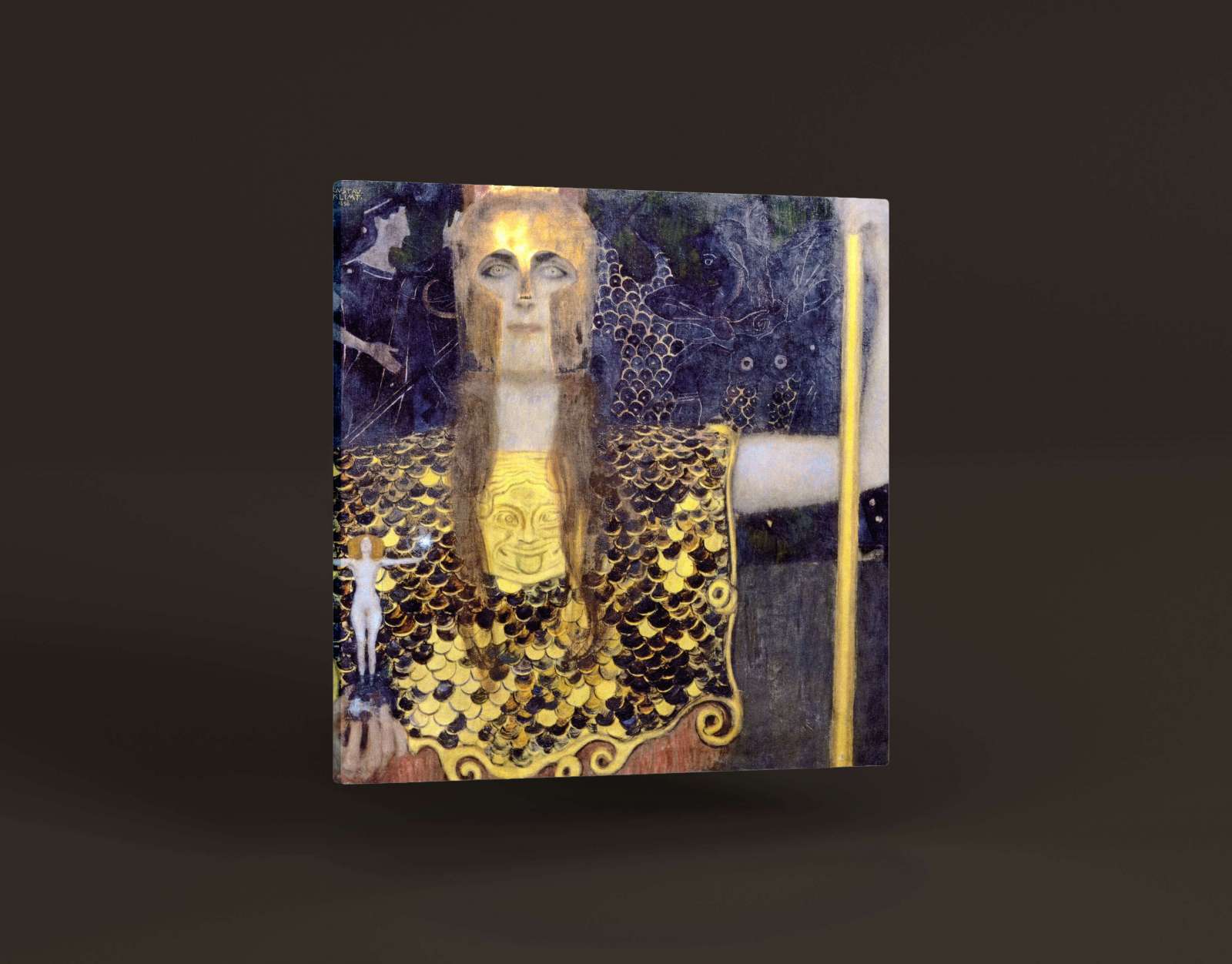 Reprodukcija „Atėnė Paladė“, Gustav Klimt (1898)