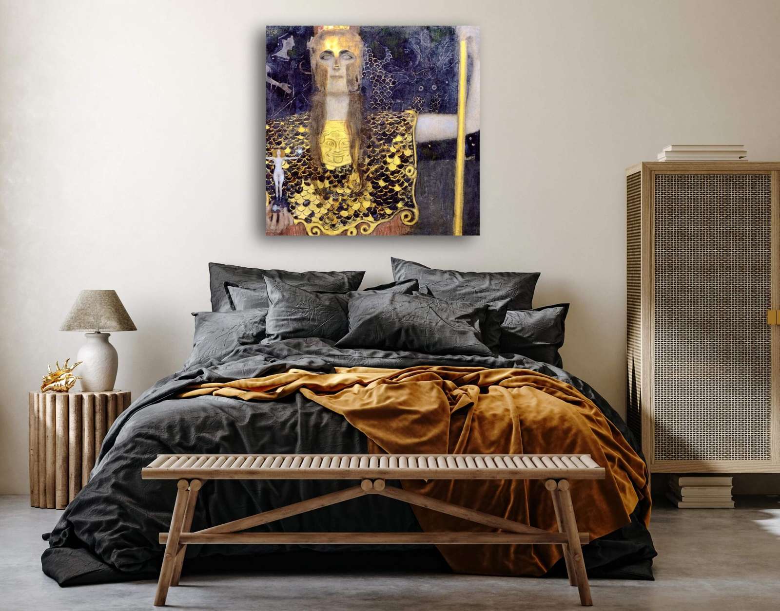 Reprodukcija „Atėnė Paladė“, Gustav Klimt (1898)