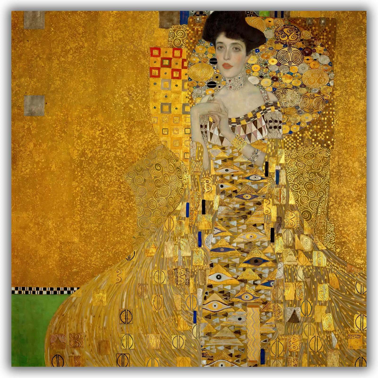 Reprodukcija „Adele Bloch-Bauer portretas“, Gustav Klimt (1907)