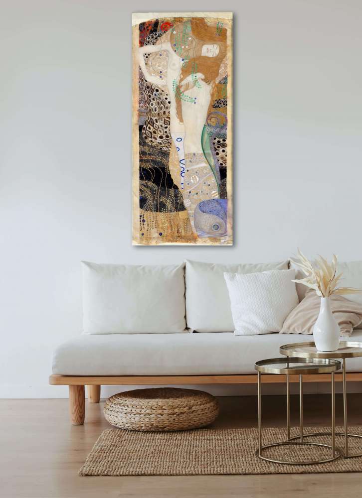 Reprodukcija „Vandens gyvatės II“, Gustav Klimt (1904)