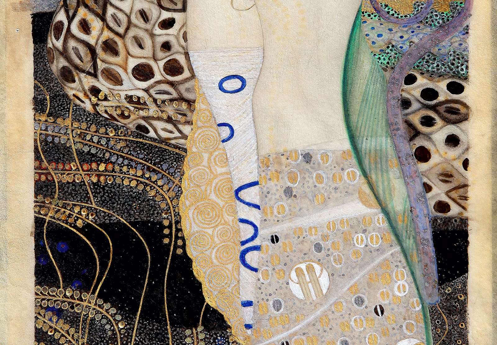 Reprodukcija „Vandens gyvatės II“, Gustav Klimt (1904)