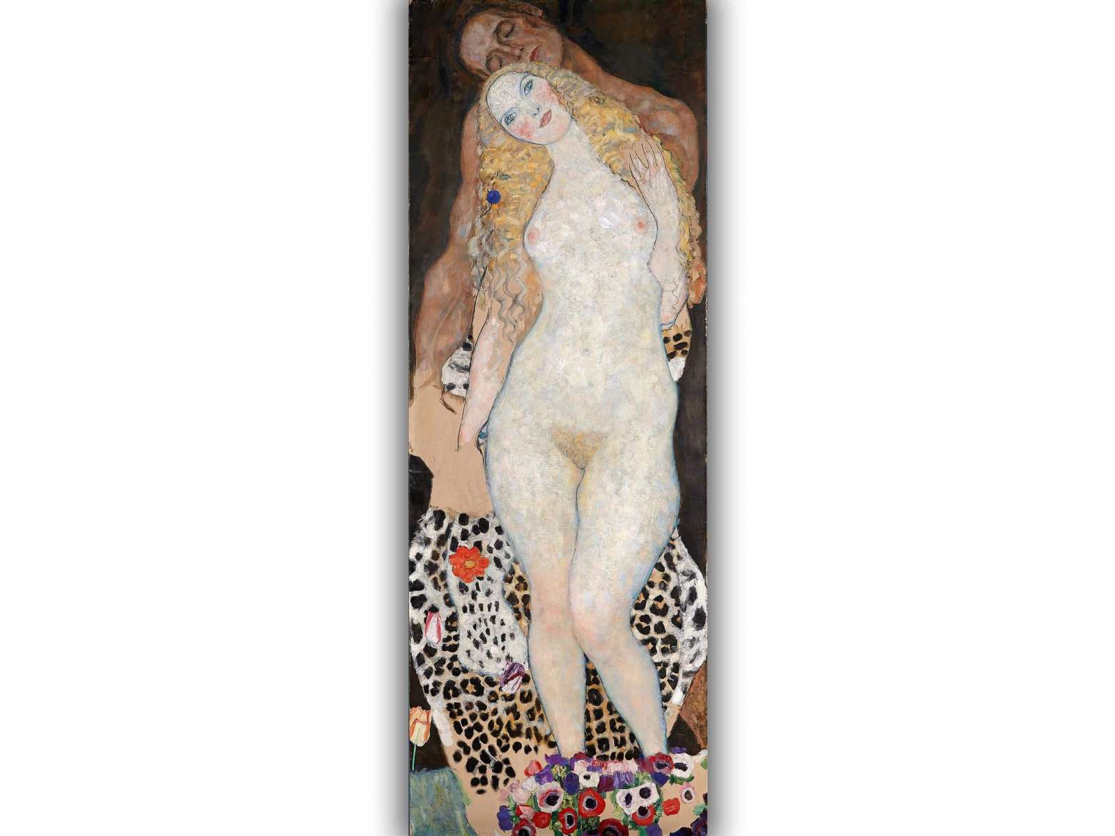 Reprodukcija „Adomas ir Ieva“, Gustav Klimt (1918)