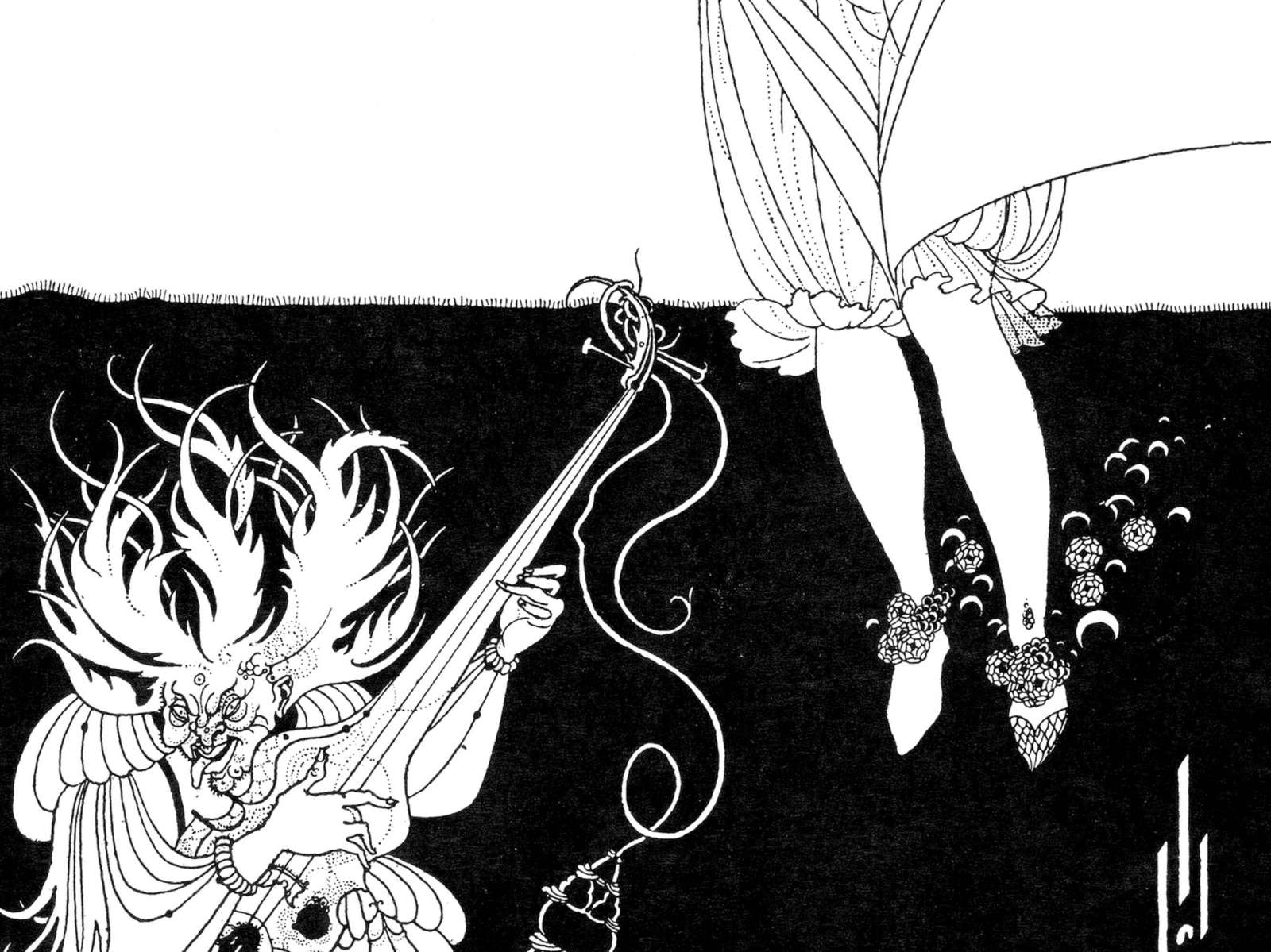 Plakatas „Pilvo šokis“, Aubrey Vincent Beardsley (1893)
