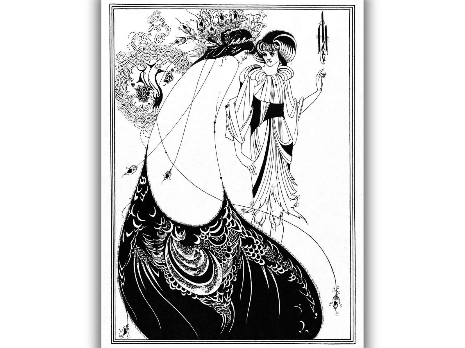 Plakatas „Povo sijonas“, Aubrey Vincent Beardsley (1893)