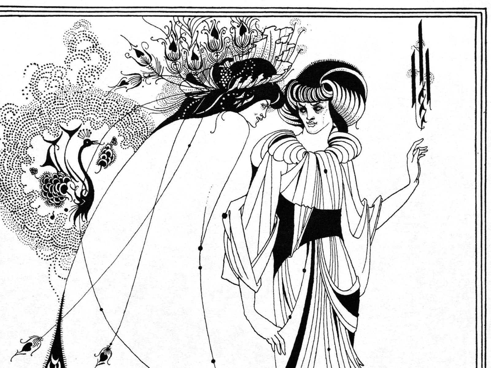 Plakatas „Povo sijonas“, Aubrey Vincent Beardsley (1893)