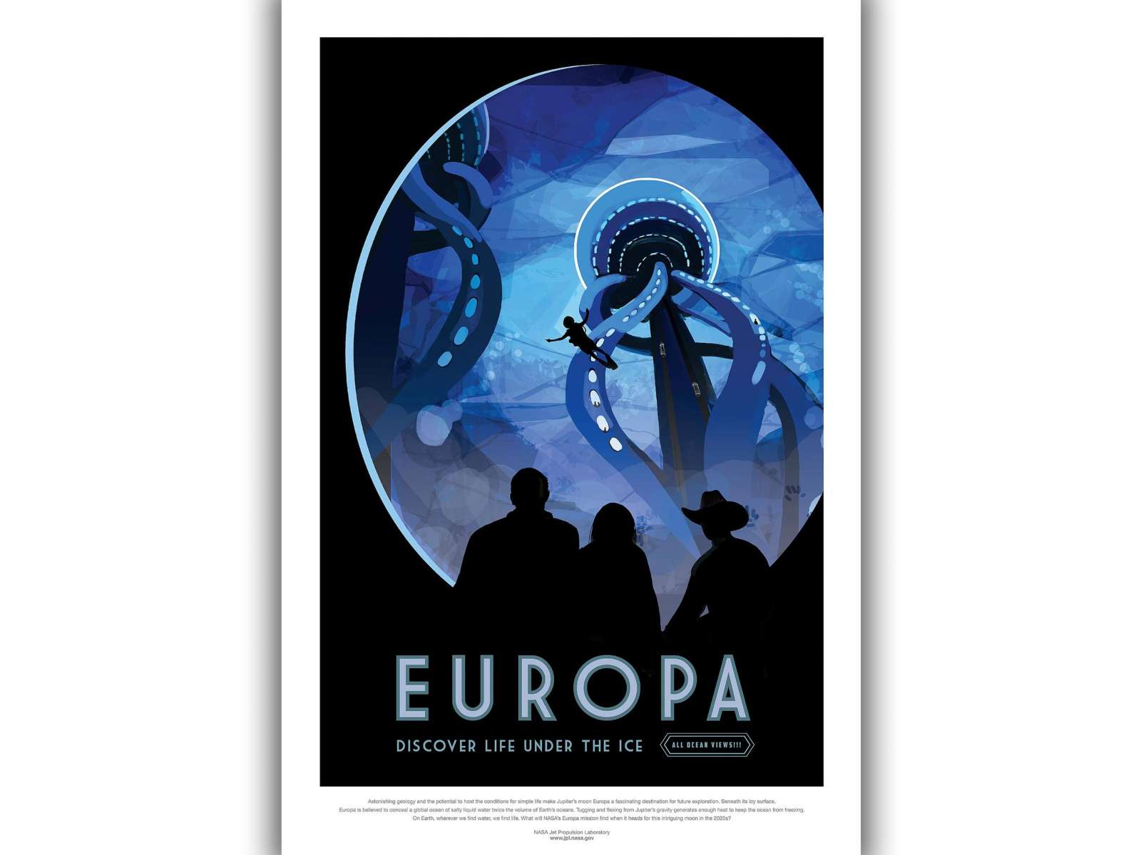 NASA Plakatas „Europa“