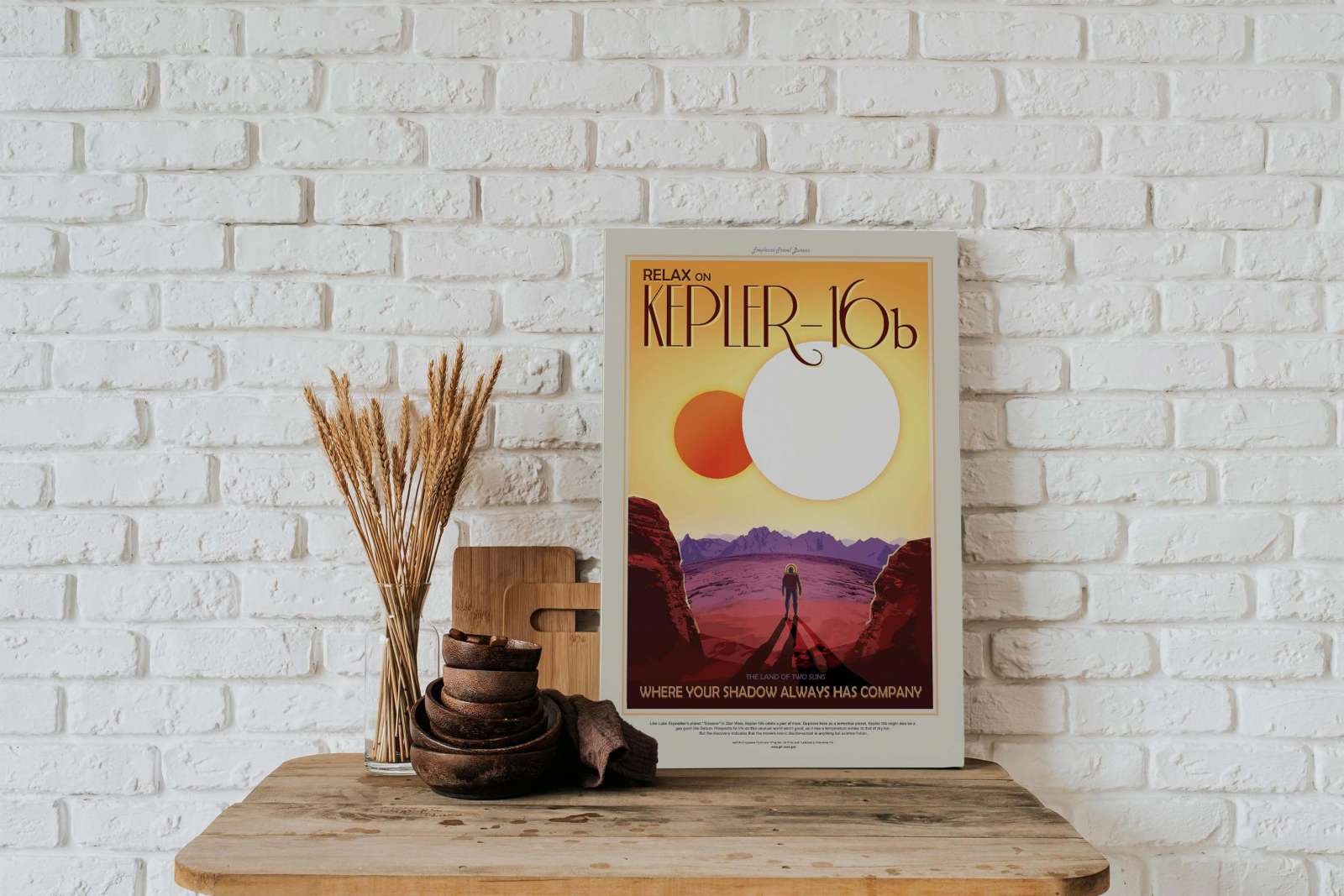 NASA Plakatas „Kepler 16b“