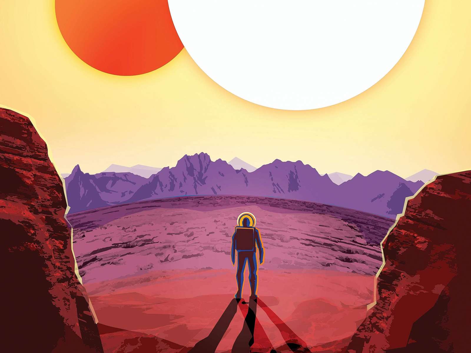 NASA Plakatas „Kepler 16b“