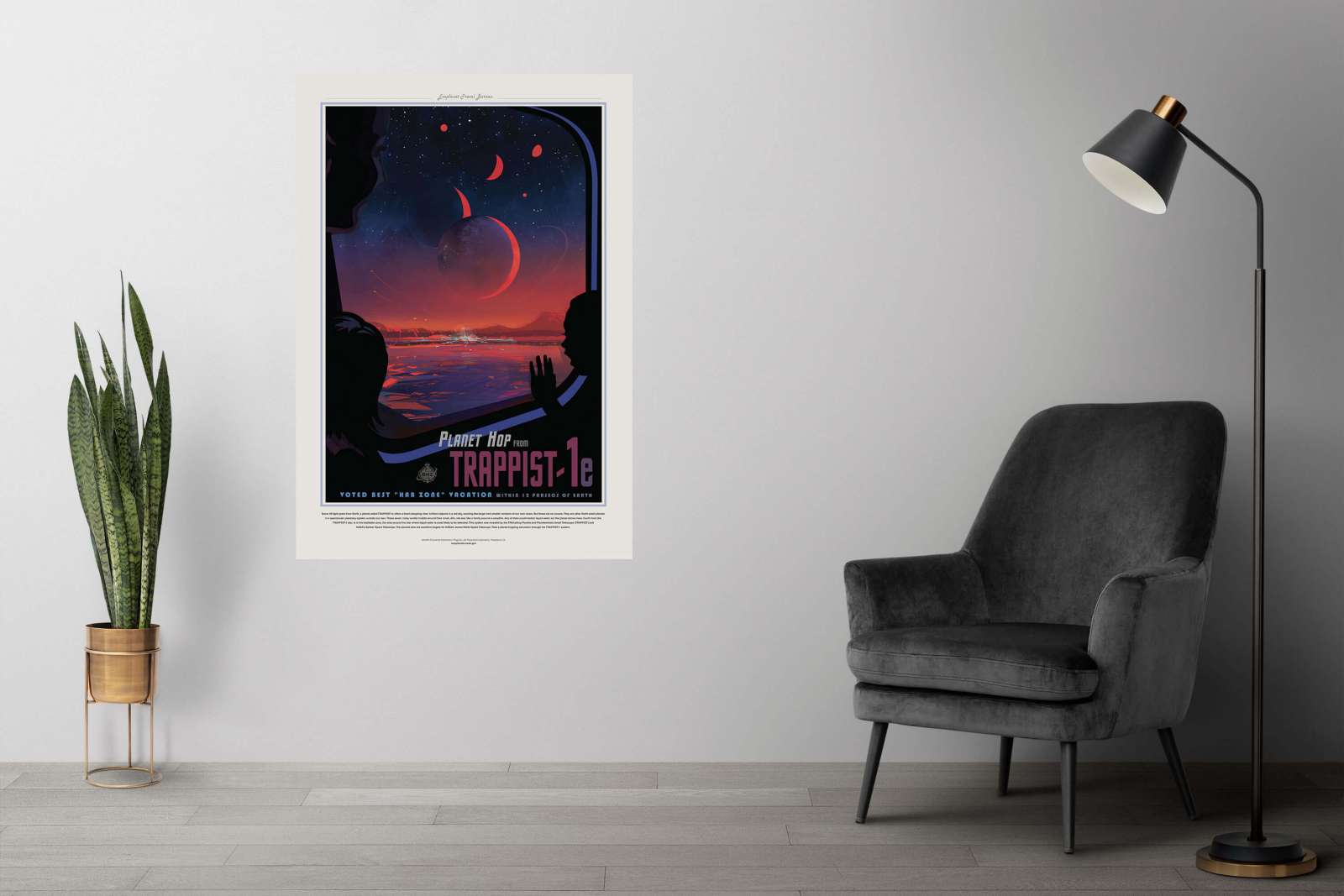 NASA Plakatas „Trappist 1e“