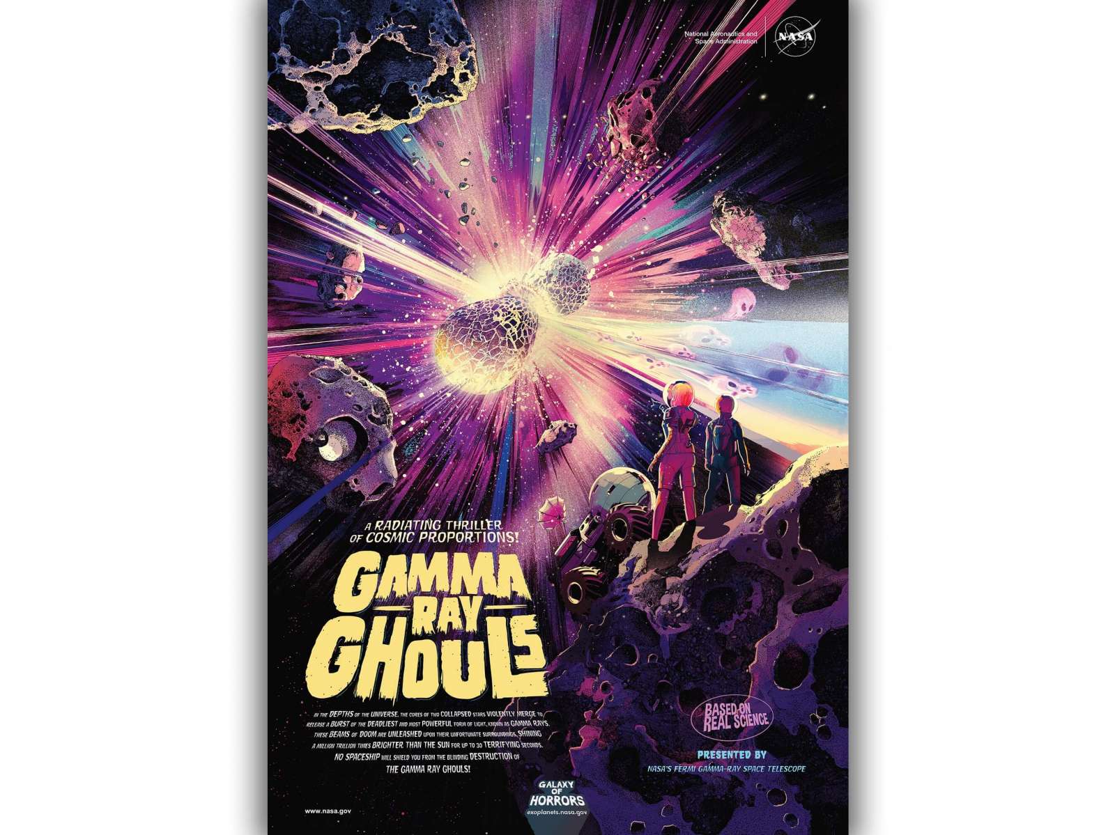 NASA Plakatas „Gamma Ray Ghouls“