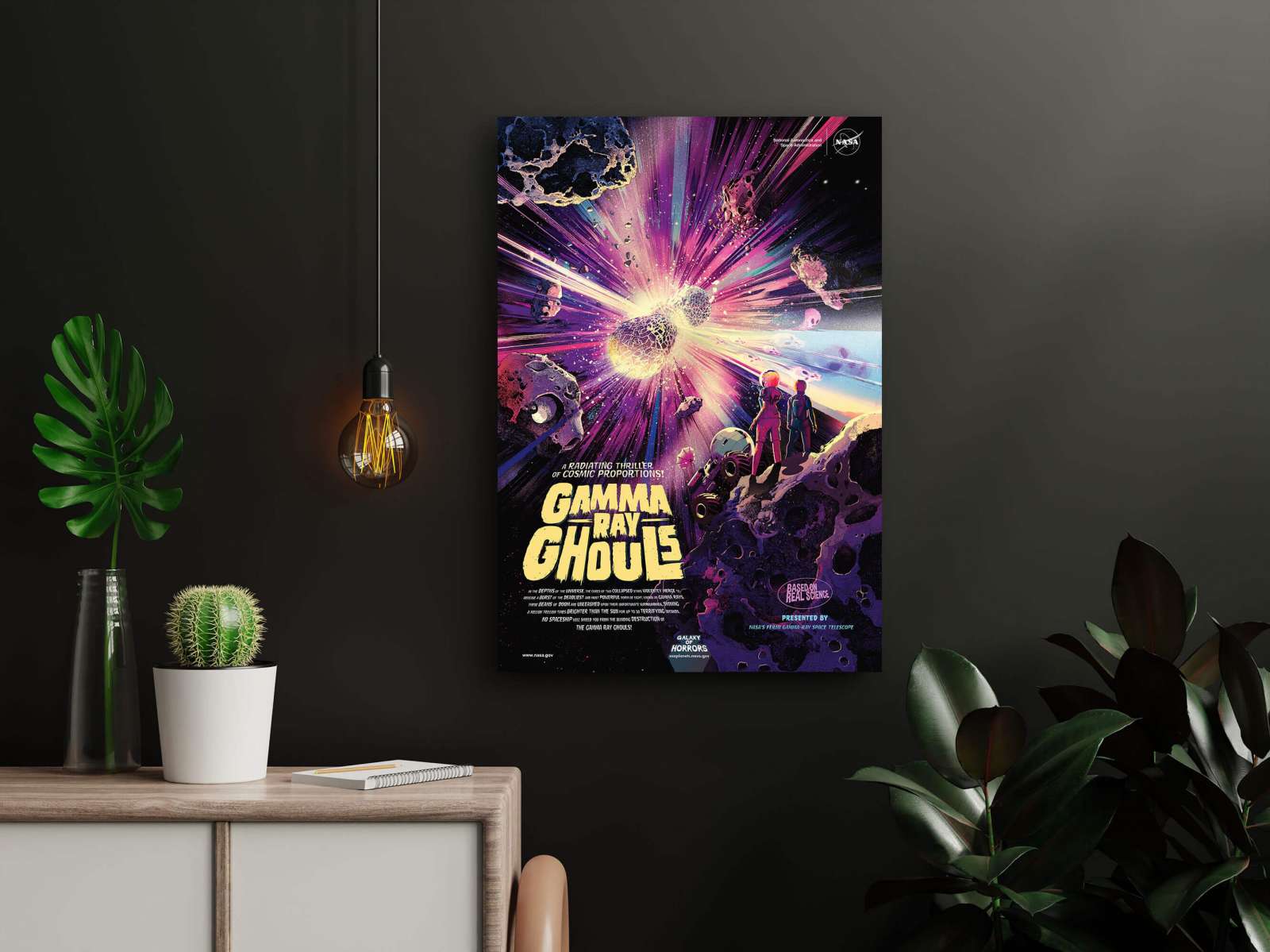 NASA Plakatas „Gamma Ray Ghouls“