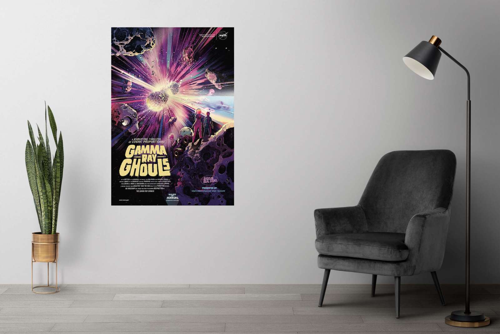 NASA Plakatas „Gamma Ray Ghouls“