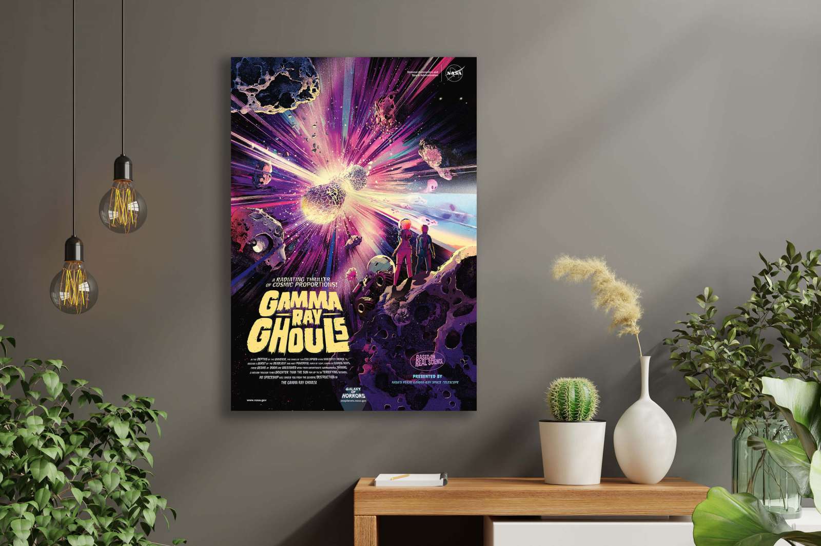 NASA Plakatas „Gamma Ray Ghouls“