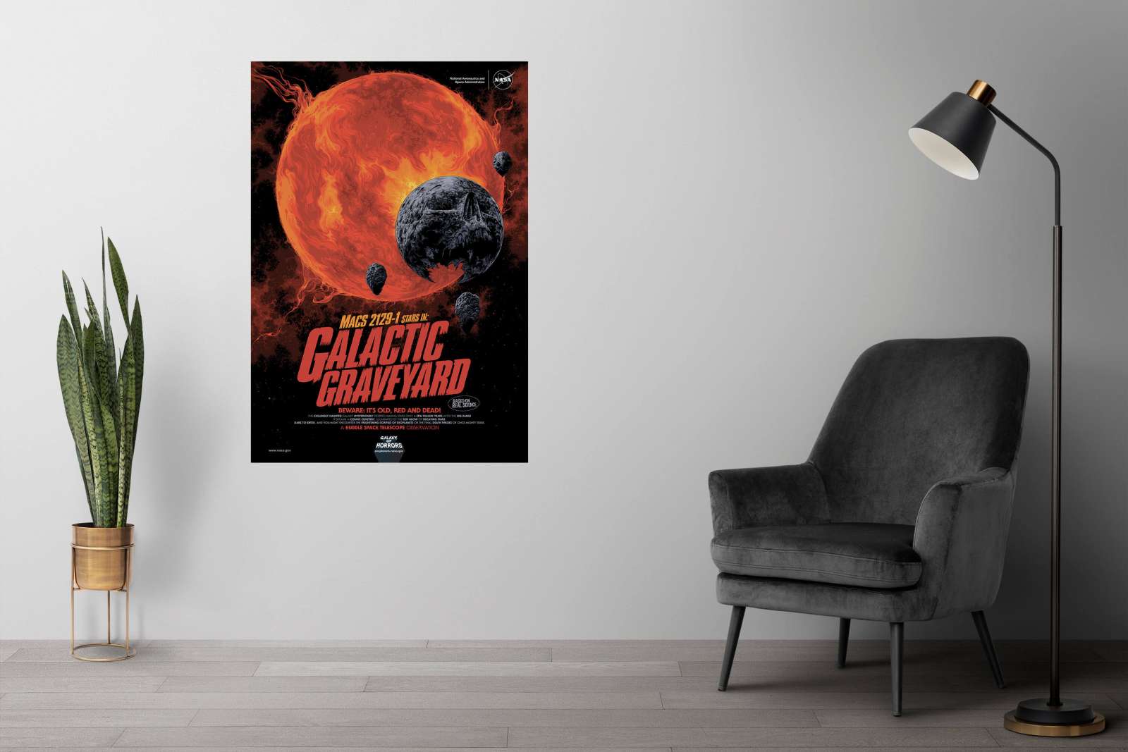 NASA Plakatas „Galaktikos kapinės“