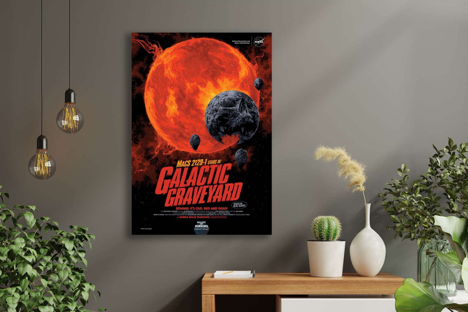 NASA Plakatas „Galaktikos kapinės“