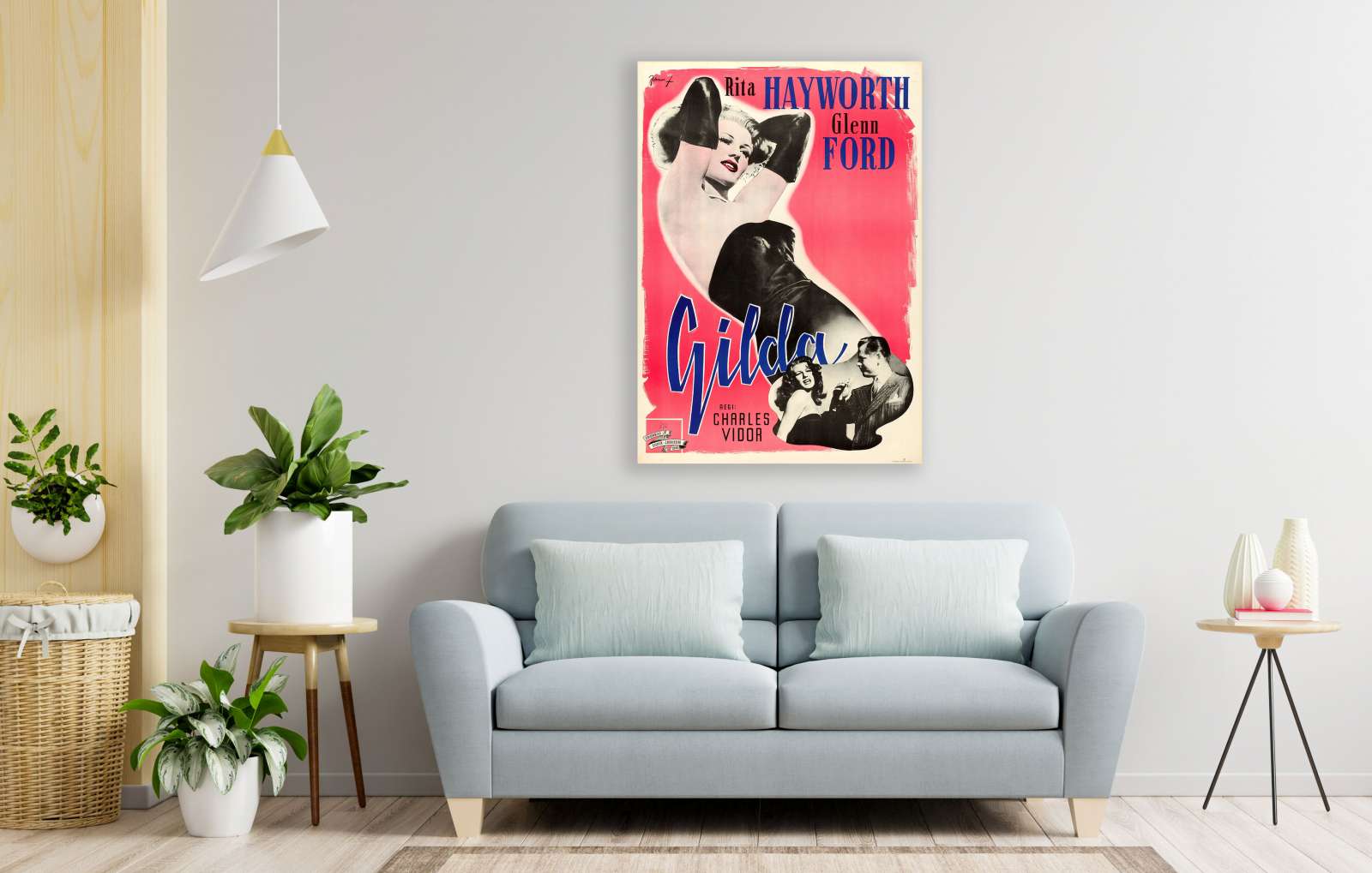 Retro holivudo filmo plakatas „Gilda“