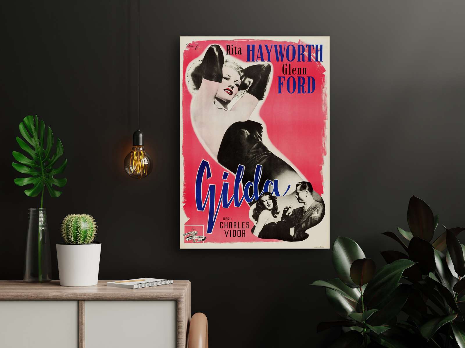 Retro holivudo filmo plakatas „Gilda“