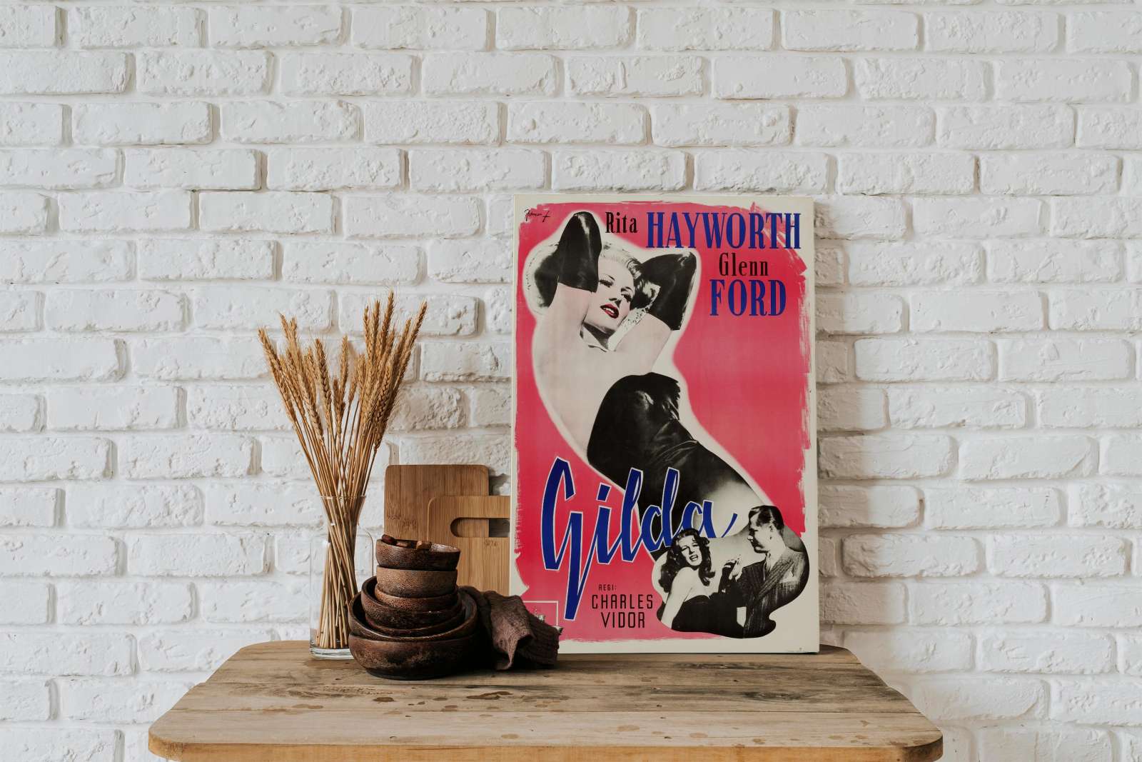 Retro holivudo filmo plakatas „Gilda“