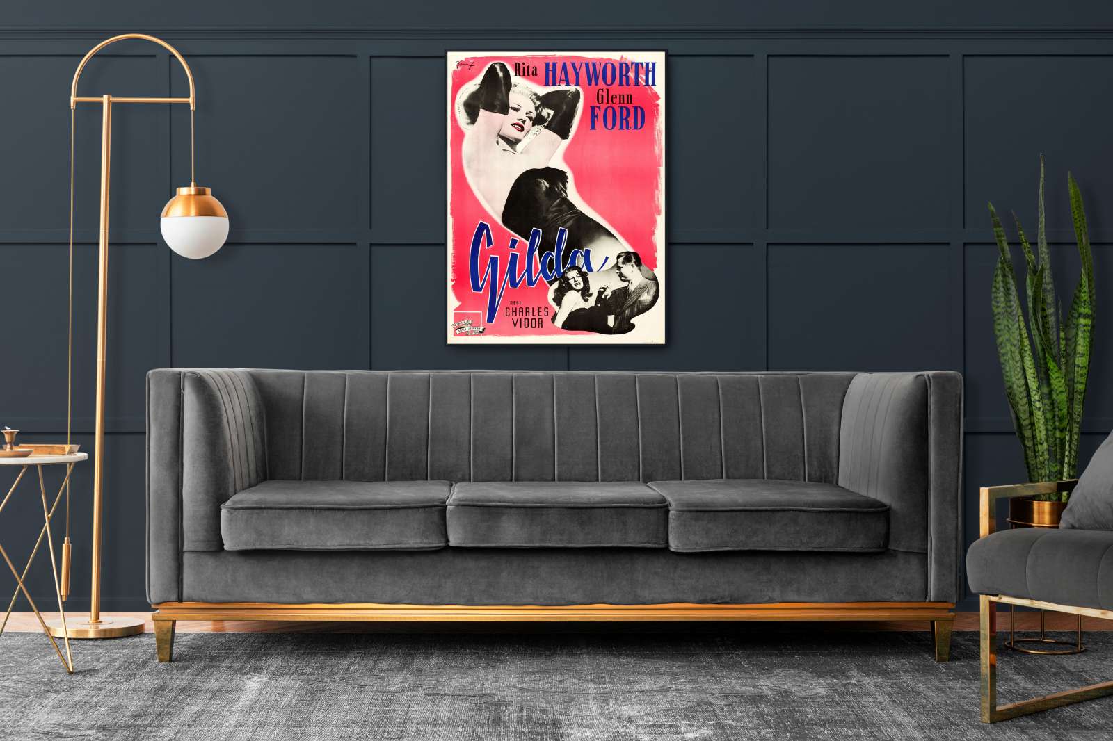 Retro holivudo filmo plakatas „Gilda“