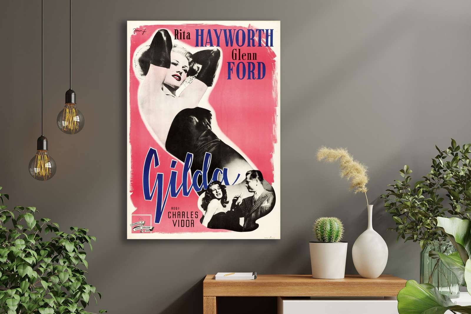 Retro holivudo filmo plakatas „Gilda“