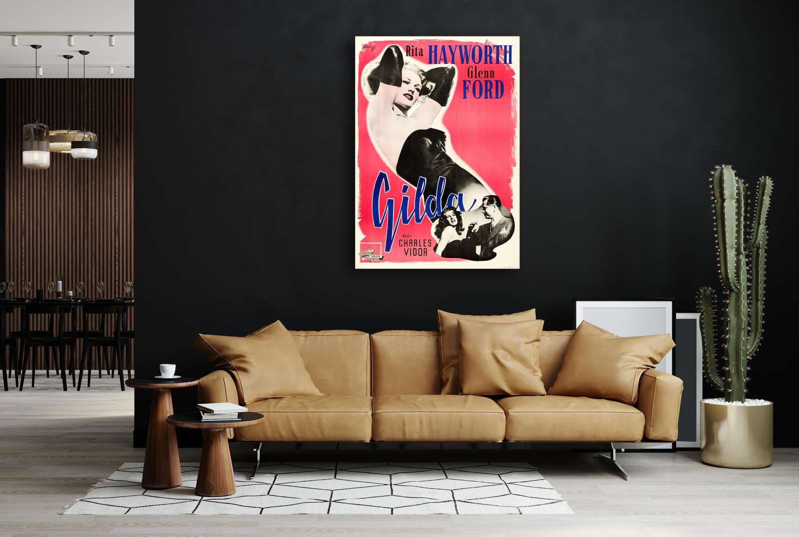 Retro holivudo filmo plakatas „Gilda“