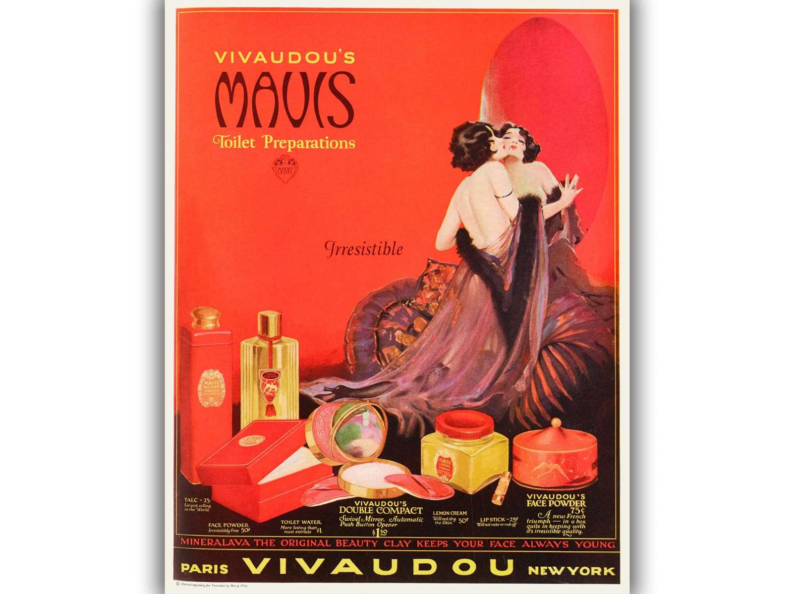 Retro reklaminis plakatas „Mavis“
