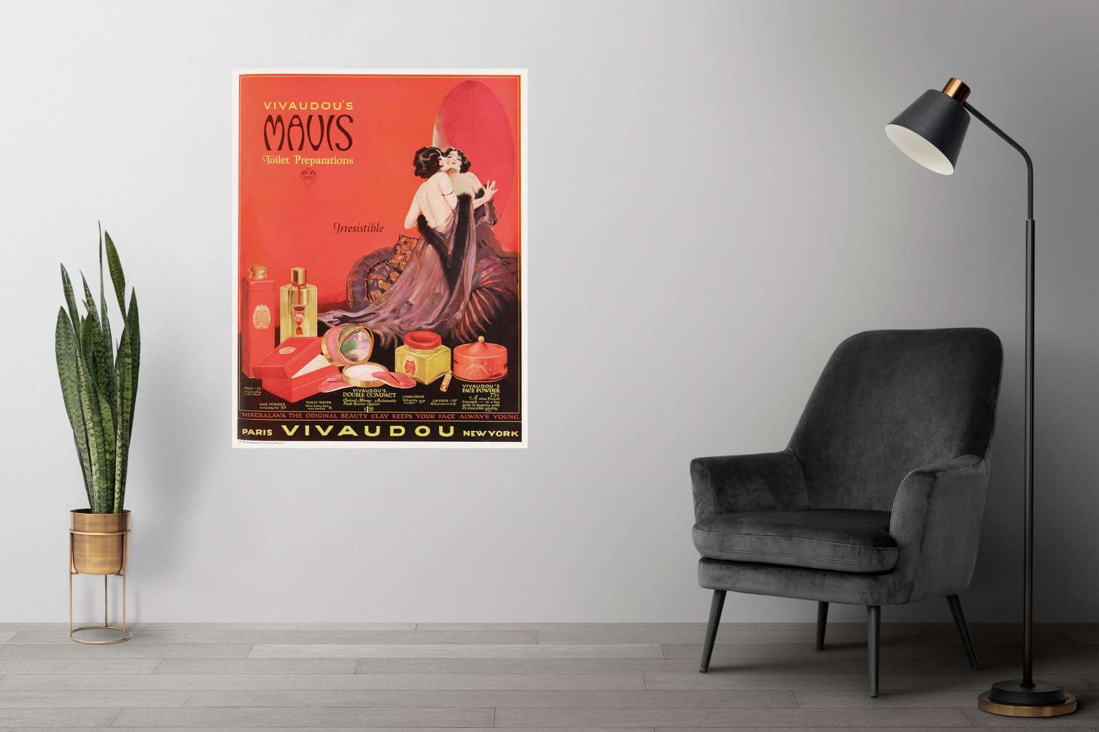 Retro reklaminis plakatas „Mavis“