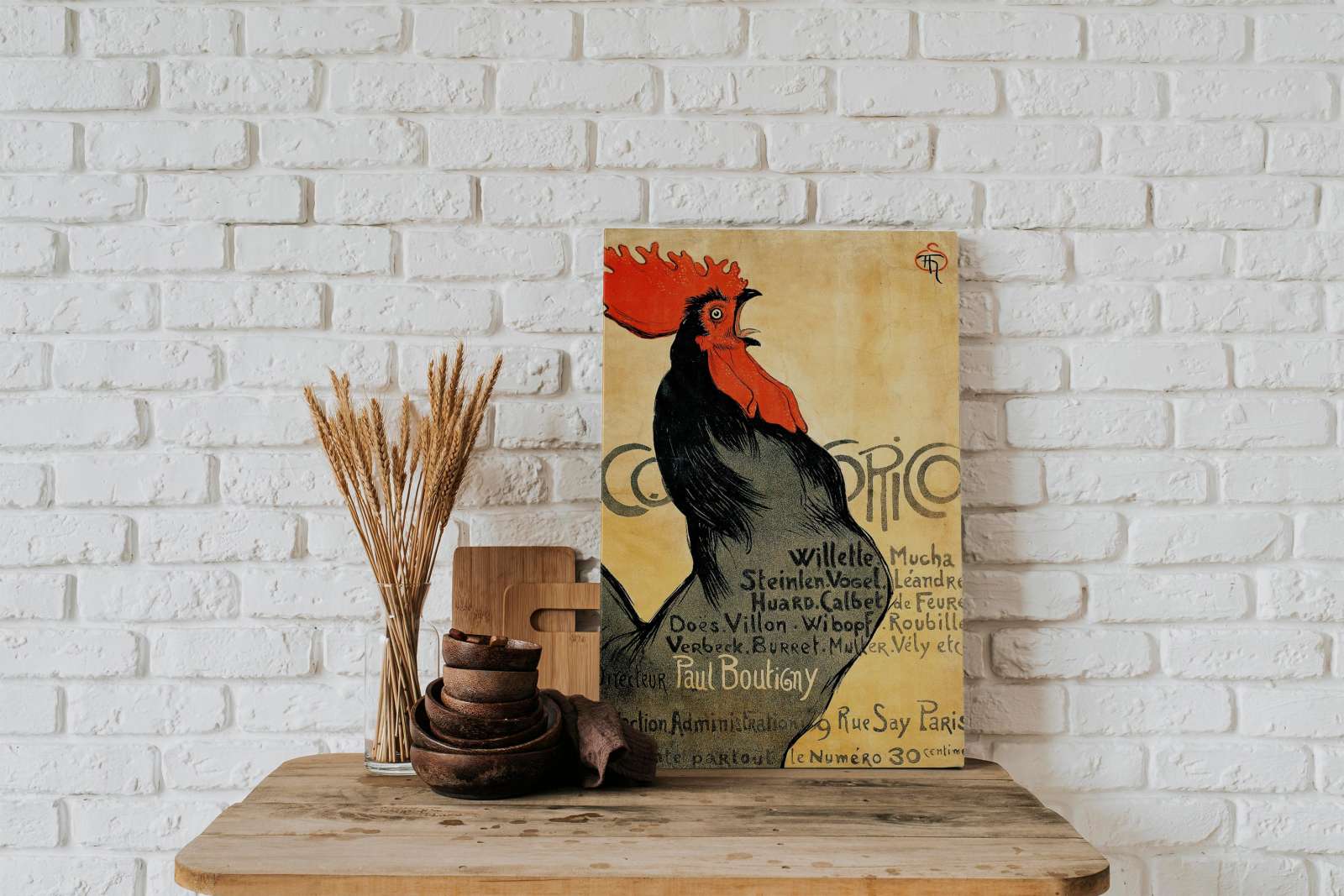 Retro reklaminis plakatas „Cocorico“